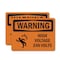 Signmission High Voltage 240 Volts With Symbol OSHA Warning Sign, Plastic, 14in W x 10in L, 2PK OS-2PACK-WS-P-1014-L-12175 - alternate 1